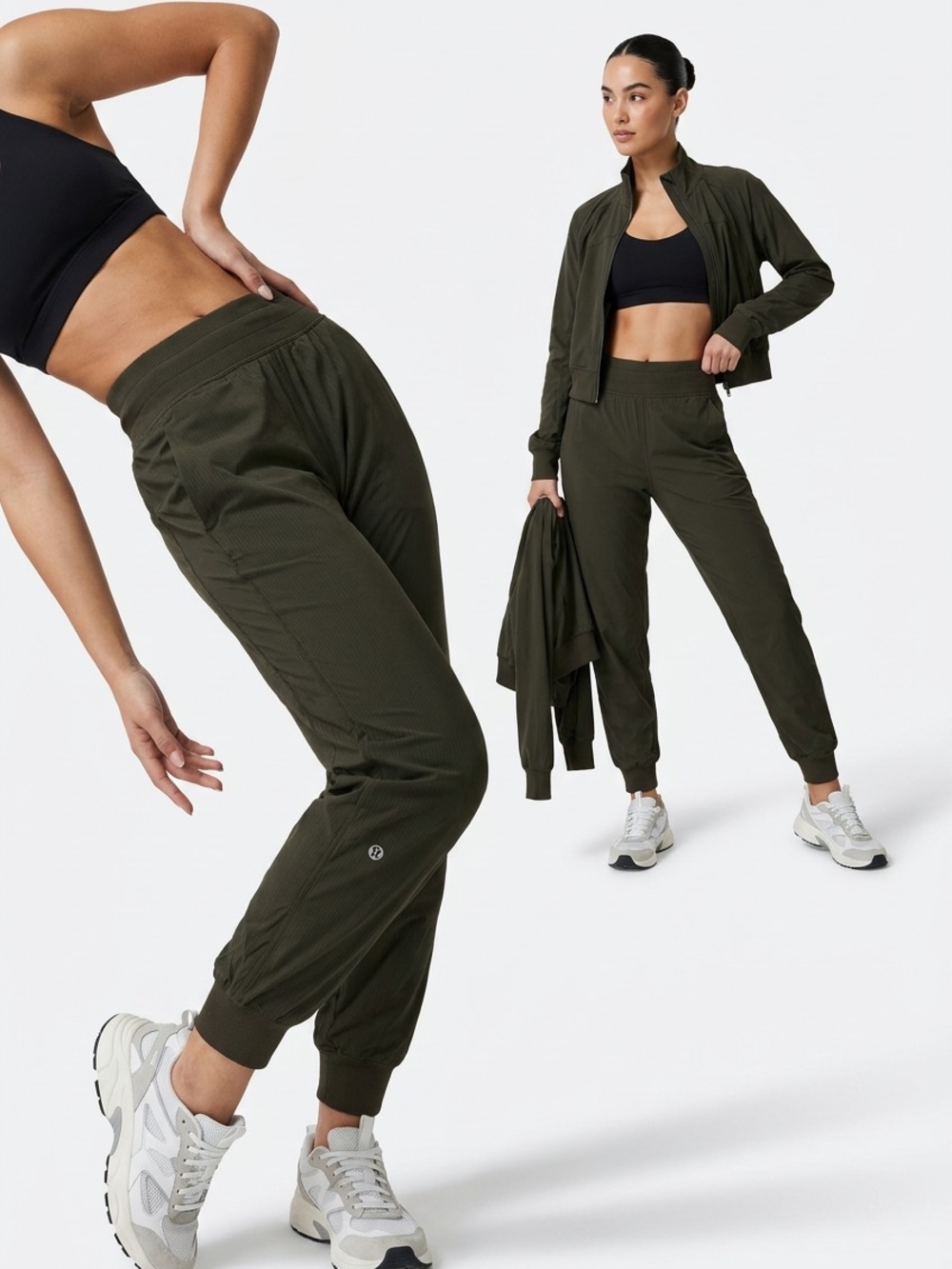 lululemon athletica Olive Green Relaxed Track Joggers